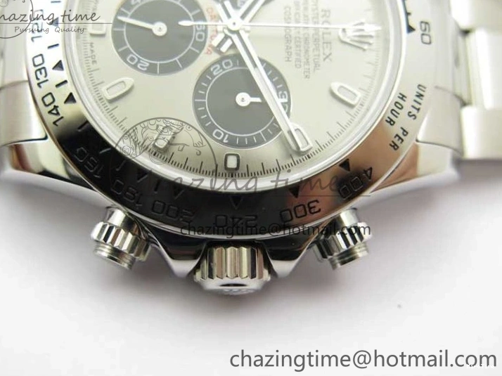 MiroTime 0409 SoftTouch Daytona 116509 KKF 1:1 Best Edition 904L Steel Gray Dial on SS Bracelet A 2459